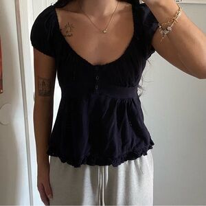 Brandy Melville Navy Blouse